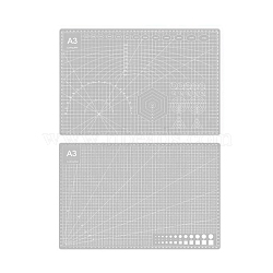 A3 Plastic Cutting Mat, Cutting Board, for Craft Art, Rectangle, Silver, 30x45cm(WG57357-09)