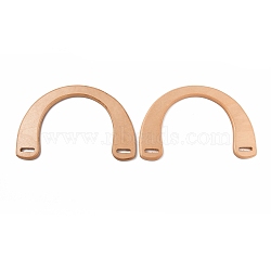 Wood Bag Handles, for Bag Handles Replacement Accessories, U-shaped, BurlyWood, 185x125x9mm, Hole: 22.5x6mm(FIND-H209-01B)