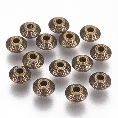 7mm Bicone Alloy Beads