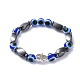 Evil Eye Resin Beads Stretch Bracelets(BJEW-JB04460)-1