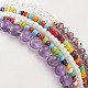 Faceted Glass & Natural Amethyst Stretch Beaded Bracelets Sets(BJEW-TA00202-04)-5