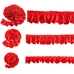 3 Styles Polyester Ribbons for Sewing Decoration, Red, 1-5/8~3-1/8 inch(40~80mm)(OCOR-GA0002-77)