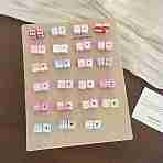 Printed Opaque Acrylic Beads, Cube, Mixed Color, 14.5x14.5x14.5mm, Hole: 3.6mm(OACR-N163-37)