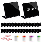 10Pcs Acrylic Mini Blackboard, Rectangle, with 8Pcs Pen and 1Pcs Duster Cloth, Mixed Color, 100x42x78mm(AJEW-WH0481-573)