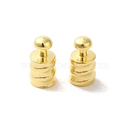 Brass Beads, Column, Real 24K Gold Plated, 8x4mm, Hole: 3.2mm(FIND-Z039-21G)