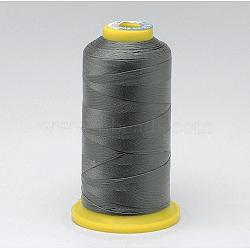 Nylon Sewing Thread, Dark Gray, 0.6mm, about 300m/roll(NWIR-N006-01X1-0.6mm)