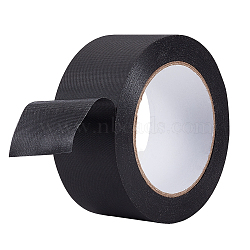 Nylon Waterproof Repair Adhesive Tape, Repairing Tears, Cracks, & Leaks, for Backpack, Tent, Awnings, Inflatable Mattresses, Black, 50mm, 45m/pc(AJEW-WH0542-022A)