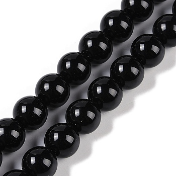 Opaque Glass Beads Strands, Imitation Jade Beads, Dyed, Round, 10mm, Hole: 1.2mm, about 39~40pcs/strand, 14.76~14.96''(37.5~38cm)