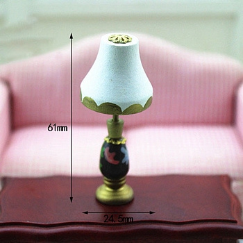 Dollhouse Toy Model, Miniature Mini Pocket Lamp, White, 61x24mm