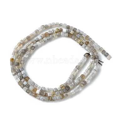 naturelles agate Botswana brins de perles(G-F748-C01)-3