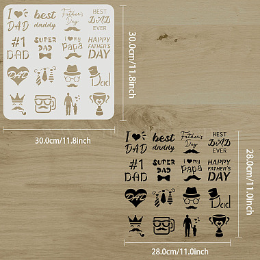 PET Hollow Out Drawing Painting Stencils(DIY-WH0383-0030)-2