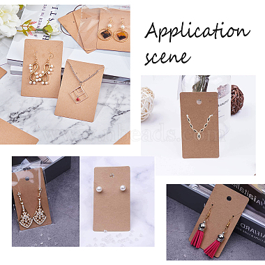 Cardboard Paper Necklace and Earring Display Cards & Plastic Ear Nuts & OPP Cellophane Bags Kits(DIY-PH0028-14)-3