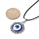 Evil Eye Resin Alloy Pendants Necklaces(NJEW-JN04545)-4