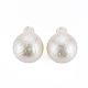 Electroplated ABS Plastic Imitation Pearl Pendants(X-KY-T023-004)-4