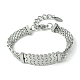 304 Stainless Steel with Cubic Zirconia Bracelet(NJEW-Q322-06P)-2