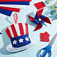 30 Sheets 3 Colors Independence Day Theme Squares Felt Fabric(DIY-BC0004-38)-5