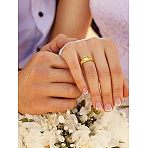 925 Sterling Silver Claddagh Rings for Women, Heart & Crown, Golden, US Size 7(17.3mm)(FS-WG0F8D1-04)