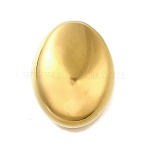 304 Stainless Steel Pendants, Oval Charms, Real 18K Gold Plated, 31.5x24.5x10.5mm, Hole: 3.5mm(STAS-B087-05G)