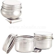 Stainless Steel Colour Modulation Bead Containers, Column, Stainless Steel Color, 2pcs/set(CON-PH0012-03)