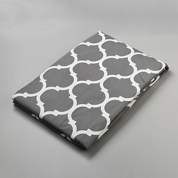 Polyester Tablecloths, Rectangle with Moroccan Pattern, Gray, 3270x3080x0.5mm