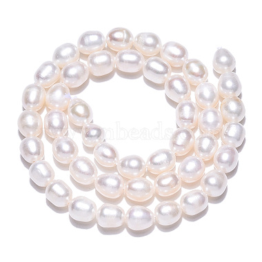 Natural Cultured Freshwater Pearl Beads Strands(PEAR-N012-06V)-4