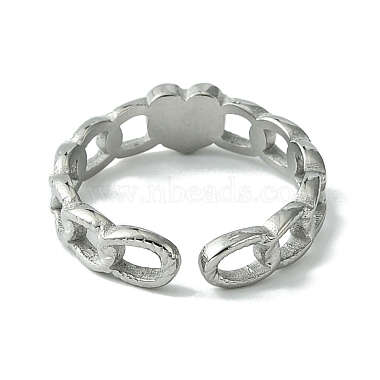 304 Stainless Steel Open Cuff Ring(RJEW-L110-026P)-3