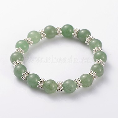 Valentine's Day Charming Natural Gemstone Beaded Stretch Bracelets(BJEW-JB01839)-2
