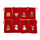 Christmas Theme Rectangle Velvet Bags(TP-E005-01A)-1