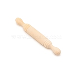 Mini Wooden Rolling Pin, Dough Roller for Baking Pastry Pizza Cookies, Kitchen Tool, Navajo White, 5x0.65cm(AJEW-WH0245-66)