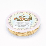 Eco-Friendly Copper Jewelry Wire, Long-Lasting Plated, 20 Gauge, 0.8mm, about 8.53 Feet(4.5m)/roll(X-CWIR-P001-01-0.8mm)