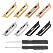 316 Stainless Steel Strap Connector, with Alloy Steel Screwdriver, Mixed Color, Connector: 8x32x3mm, 8pcs, Screwdriver: 78~82x7mm, 2pcs(FIND-DC0005-07)