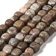 Natural Mixed Stone Beads Strands, Cube, 8~14.5x9~11x8~12mm, Hole: 1mm(G-A247-07)