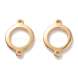 304 Stainless Steel Links, Ring, Golden, 27.5x20x2.5mm, Hole: 2mm(STAS-J036-106G)