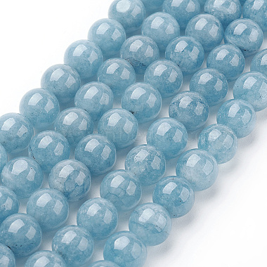 Natural Blue Quartz Beads Strands(G-O047-07-4mm)-2