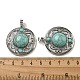 pendentifs synthétiques turquoise vert(G-Q158-03T)-3