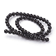 Natural Obsidian Beads Strands(G-G099-6mm-24)-2