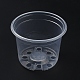 Transparent Plastic Planters with Drainage Holes(AJEW-WH20195-44A)-1