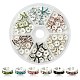 120Pcs 6 Colors Iron Flat Round Spacer Beads Sets(RB-YW0001-06)-1