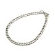 304 Stainless Steel Curb Chain/Twisted Chain Bracelet Making(STAS-A028-N121P)-1