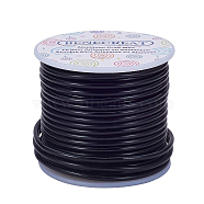 Round Aluminum Wire, Black, 9 Gauge, 3mm, about 55.77 Feet(17m)/roll(AW-BC0001-3mm-09)
