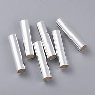 304 Stainless Steel Tube Beads, Silver, 30x7mm, Hole: 5.5mm(STAS-K210-41E-S)
