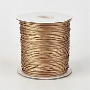 Eco-Friendly Korean Waxed Polyester Cord, BurlyWood, 2mm, about 90yards/roll(80m/roll)(YC-P002-2mm-1117)