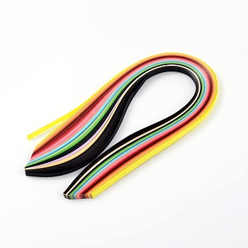 Quilling Paper Strips, Colorful, 390x10mm