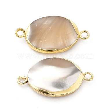 Natural Trochid Shell Connector Charms(PEAR-P004-55LG)-3