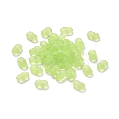 Light Green Oval Acrylic Beads