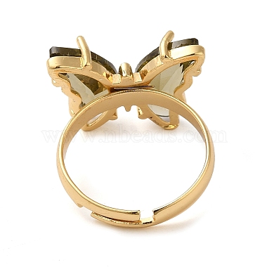 Adjustable Brass Glass Finger Rings(RJEW-P148-A01-08)-2