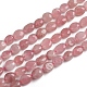 Chapelets de perles en quartz rose naturel(G-D0002-D63)-1