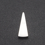 Non-Tarnish 201 Stainless Steel Charms, for Simple Necklaces Making, Stamping Blank Tag, Laser Cut, Triangle, Stainless Steel Color, 10x4x3mm, Hole: 1.6mm(STAS-R109-JA422-1)