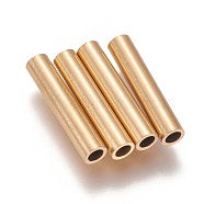 Ion Plating(IP) 304 Stainless Steel Tube Beads, Golden, 15x3mm, Hole: 2mm(STAS-L216-23F-G)