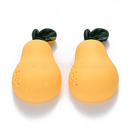 Resin Decoden Cabochons, Imitation Food, Pear, Champagne Yellow, 23x14x8.5mm(CRES-N022-56)